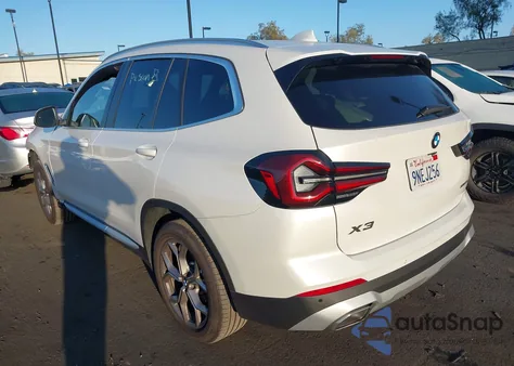 2024 BMW X3 xDrive30I z USA, uszkodzony, nr VIN WBX57DP04RN288123